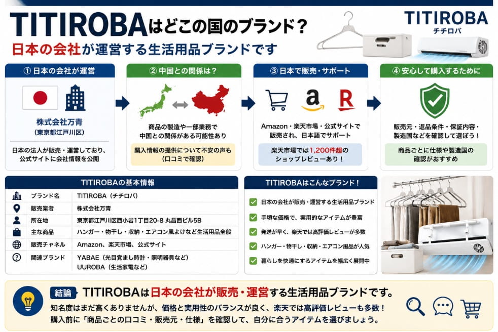 TITIROBAはどこの国のブランド
